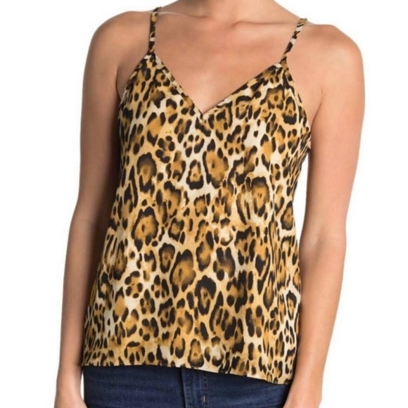 Abound Women's Large Leopard Print Camisole Tank Top - Picture 1 of 10